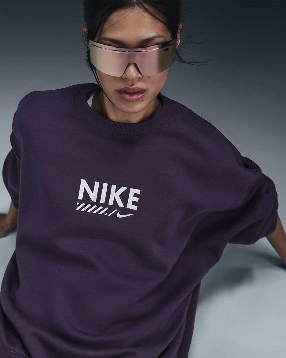 Purple nike crewneck hotsell